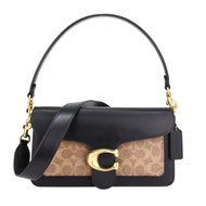 COACH Tabby 26 C Logo 肩背斜背包(卡其/黑)
