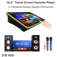 Whole Set KTV System,2TB HDD 19.5''Touch Screen Player+2.1 Sound system. Chinese,English songs preloaded,Multi-Language songs on cloud for download.Android,KTV Dual system