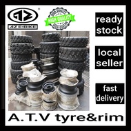 【Ready Stock】AZ E-BIKE/ Atv tayar rim / atv tire rim / atv tyre /tayar 6”7”8”10” inch / 沙滩车外胎/atv rim/atv tayar/