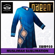 BEST SELLER! NEW! Muslimah Women Long Sleeve Dress Blouse Suit Maternity Nursing Top Wear Couple Tshirt Big Plus Size Baju Jubah Kemeja Jersey T Shirt Ibu Hamil Labuh Wanita Perempuan Abaya Lengan Panjang Murah Viral XWM950 (L.BLUE OMBRE) by MAMAJOY