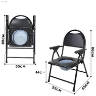 Best sellingMedicus 619A Heavy Duty Foldable Commode Chair with Chamber Pot Arinola with Chair (Blac