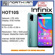Infinix Hot 10S LTE (4G) 6GB+64GB Smartphone Original Warranty By Infinix Malaysia