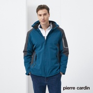 Pierre Cardin皮爾卡登 男裝 保暖抗寒加絨防潑水衝鋒衣外套-孔雀藍(7205791-37)