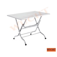 【WUCHT】Stainless Steel Square Foldable Table 3 feet / Stainless Steel Square Folding Table 3 feet / W900 x L900 x H760mm
