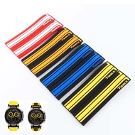 Sports Silicone Watch Bands For Tissot T048 T048.417 Watch Watchstrap T-Race T-Sports Watchband Bracelet Waterproof Soft Ruer