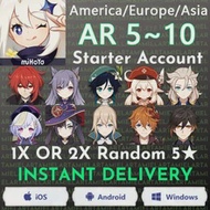 Amerika/Eropa Genshin Impact Dimer Keqing Qiqi Jean Venti Klee ZhongLi Xiao Ganyu Hutao Starter Account