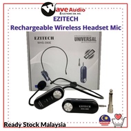 Ezitech WHS-390E UHF Wireless Headset Microphone (Rechargeable)