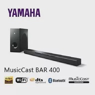 YAMAHA MusicCast BAR 400 無線家庭劇院 YAS-408 SOUNDBAR 支援 4K Ultra HD電視 黑色