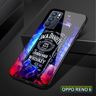 Softcase Glass Kaca OPPO RENO 6 4G/ RENO 6 5G - J03 - Casing Hp - Pelindung hp OPPO RENO 6 4G/ RENO 6 5G - Case Handphone - Pelindung Handphone - OPPO RENO 6 4G/ RENO 6 5G