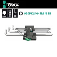 【Wera】德國Wera短頭超強型六角球頭扳手-9支組(950PKLS/9 SM N SB)