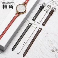 Application Fossil Watch Strap Female Fossil Genuine Leather Watch Hand Strap Fossil ES4119 ES4000 U-Shaped Mouth 8 Mm