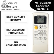 [Cover with Warranty] Mitsubishi Aircon Remote Control Mitsubishi Starmex Remote MP04B MP04A