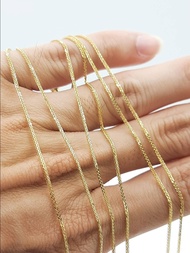 SK Jewelry สร้อยคอลาย 4 เสา ทองแท้ 9K (37.50%) ยาว 16 นิ้ว และ 18 นิ้ว สวยๆ ราคาถูก มีสินค้าพร้อมส่ง