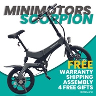 Minimotors Scorpion EBike E-Bike Electric Bike Bicycle | Singapore | 36V 5.2AH | LTA Approved | SG Ready Stock