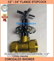 1/2'' / 3/4'' Flange Stopcock / ConceaLED Stopcock /shower Stopcock - B368