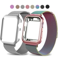 Case และ Milanese LOOP วงสแตนเลสสำหรับ Apple Watch 2/3 42mm 38mm สายรัดสร้อยข้อมือสำหรับ iWatch Series 4 5 40mm 44mm