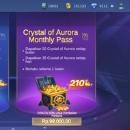 Crystal of Aurora Monthly Pass Mobile Legends