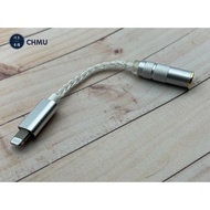 純銀蘋果Lightning轉3.5 2.5 4.4平衡 轉接頭【川木】全新現貨【W138】HIFI解碼DAC耳放手機無損