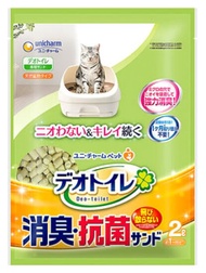 ユニチャーム ペットケア デオトイレ 飛び散らない消臭・抗菌サンド (2L) 猫砂 デオトイレ