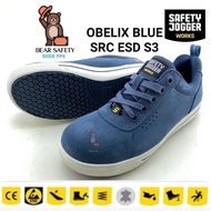 Safety Jogger Safety Shoes- Obelix S3 SRC ESD (Navy Blue) /Kasut Safety Lelaki Dan Perempuan