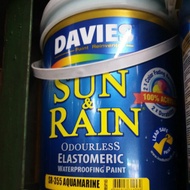 davies sun and rain paint elastomeric waterproofing boysen odorless nation concrete wood steel quick