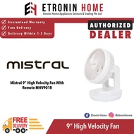 Mistral 9" High Velocity Fan With Remote MHV901R