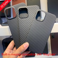 YTF-คาร์บอนสำหรับ iPhone 12 Case แม่เหล็กในตัวเข้ากันได้กับ MagSafe Carbon Fiber Case Ultra Thin iPhone 12 Pro Max Case