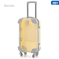 DonJen 18นิ้วตุ๊กตาอเมริกันโปร่งใสกระเป๋าเดินทาง