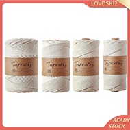 Cotton Twisted Cord DIY Macrame String Rope Textile Accessories 5mm-100m