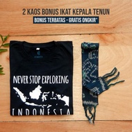 2 Kaos Gratis 1 Ikat Kepala