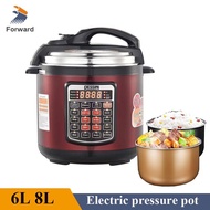 6L / 8L Electric Pressure Pot Rice Cooker Micro Pressure Cooker Stew Pot Kitchen Appliance 220V