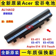 Original Acer Acer e5-411  421  471 al14a32, aspire E14 E15 touch battery