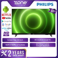 【24H Ship Out】Philips 32 Inch HD Android Smart TV 32PHT6916 | Netflix &amp; Youtube | AI Voice Control | Dolby Digital Plus | Philips 32 Inch Slim HD LED TV 32PHT5567 | Pixel Plus HD &amp; Dolby Bass | HDMI &amp; USB Inputs | DVB-T/T2