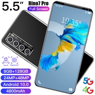 rino7 【COD + Dudukan ponsel gratis】hp Rino7 Pro Handphone Murah 5.5 Inci 6+128GB 13MP+24MP 4800mAh Ponsel Android Smartphone Promo Mobile Phone