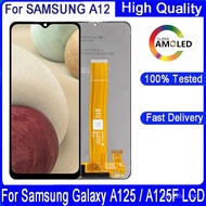 Amoled A12 LCD For Samsung Galaxy A12F LCD Display With Frame SM-A125F /DSN LCD Screen Touch Screen