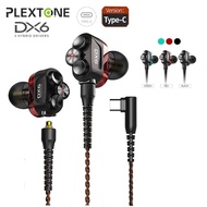 PLEXTONE DX6 3 Hybrid Drivers Detach Earphone Gaming In Ear Earbuds HIFI Stereo Bass Headphone Gamin