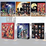 New Advent Calendar Blind Box Advent With 24Pcs Horror Figures Halloween Countdown Calendar Toys Collectible Figures Kids Gifts
