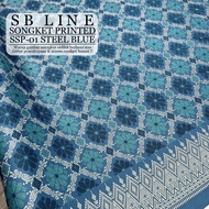 Kain Songket Printed SB Line Cotton Lavenzi Lavinzi Silk De Japan Kain Pasang Exclusive Bidang 45