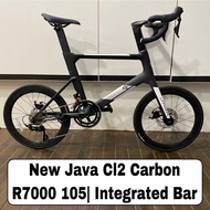 Java CL2 Carbon Fiber 18 Speed | Fiber Integrated Drop Bar Shimano R7000 105 Shifter 451 Wheelset Lightweight | Few Unit