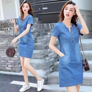 DRES MIDI DRES JEANS DRES WANITA TERBARU
