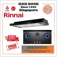 Rinnai RH-S329-PBR Slimline Hood + Rinnai RB-3CGN 3 Burner Built-in Hob *BUNDLE DEAL - FREE DELIVERY