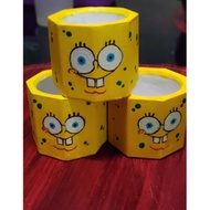 Spongebob SquarePants Cement Pots