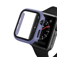 Case and Tempered Glass for Apple Watch 40mm 44mm Series 5 4 Screen Protector Coverage Bumper Case for Apple Watch Series 3 2 1 38mm 42mm