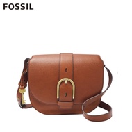 【FOSSIL】Wiley 真皮復古美型馬鞍包-咖啡色 ZB7957200