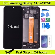 6.5"Original LCD For Samsung Galaxy A12 A125 LCD with frame Touch Screen Digitizer LCD For Samsung