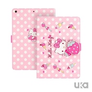 【SANRIO 三麗鷗】iPad Pro 2018 11吋 Kitty系列智能休眠可立式磁扣保護套(草莓凱蒂貓)