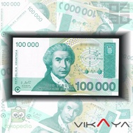 [TP230] Uang Asing Pecahan 100000 Dinara Negara Republika Hrvatska
