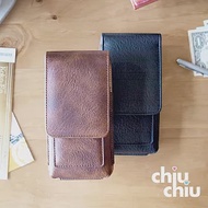 【CHIUCHIU】LG G8X ThinQ(6.4吋)復古質感犀牛紋雙卡層可夾式保護皮套(復古棕)