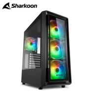 Sharkoon 旋剛 TK4 RGB 閃耀者 玻璃側板 電腦機殼 附4風扇