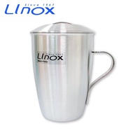 【LINOX】304不鏽鋼杯/大口杯 附蓋(420cc)